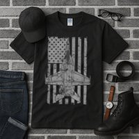 F18 Super Hornet Jet Airplane Vintage Flag Tall T-Shirt