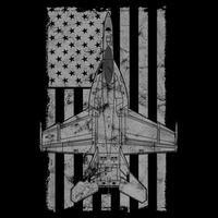 F18 Super Hornet Jet Airplane Vintage Flag Tall T-Shirt