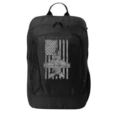 F18 Super Hornet Jet Airplane Vintage Flag City Backpack