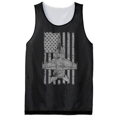 F18 Super Hornet Jet Airplane Vintage Flag Mesh Reversible Basketball Jersey Tank