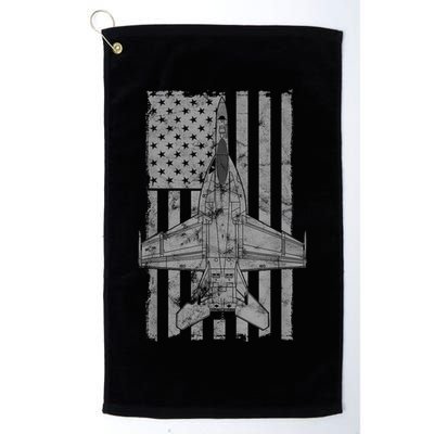 F18 Super Hornet Jet Airplane Vintage Flag Golf Towel