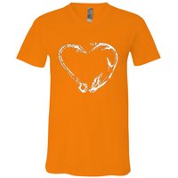 Fishing & Shed Hunter Antler Deer Hunting V-Neck T-Shirt