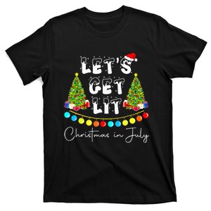 Festive Santa Hat with Christmas Tree Design T-Shirt