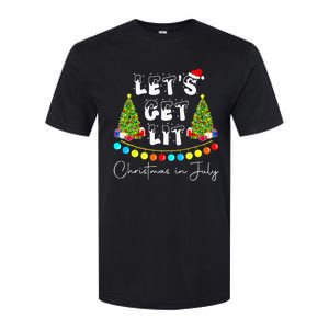 Festive Santa Hat with Christmas Tree Design Softstyle CVC T-Shirt