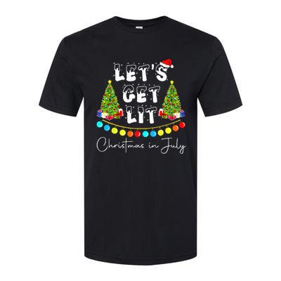 Festive Santa Hat with Christmas Tree Design Softstyle CVC T-Shirt