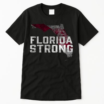 Florida Strong Hurricane Ian Support Florida Vintage American US Flag Tall T-Shirt