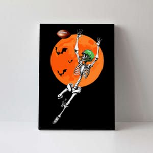 Football Skeleton Halloween Football Player Canvas