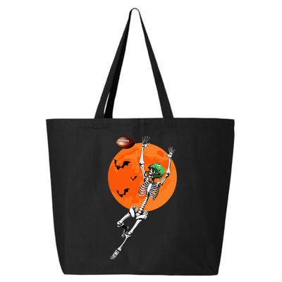 Football Skeleton Halloween Football Player 25L Jumbo Tote