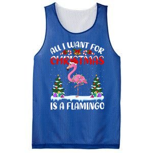 Funny Santa Hat All I Want For Christmas Is A Flamingo Gift Mesh Reversible Basketball Jersey Tank