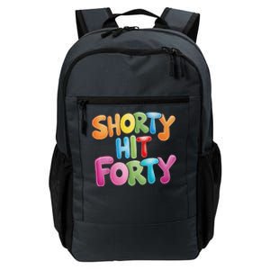 Funny Shorty Hit Forty 40th Birthday Gifts Premium Daily Commute Backpack