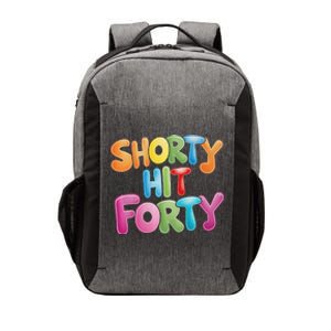 Funny Shorty Hit Forty 40th Birthday Gifts Premium Vector Backpack