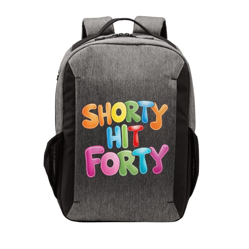 Funny Shorty Hit Forty 40th Birthday Gifts Premium Vector Backpack