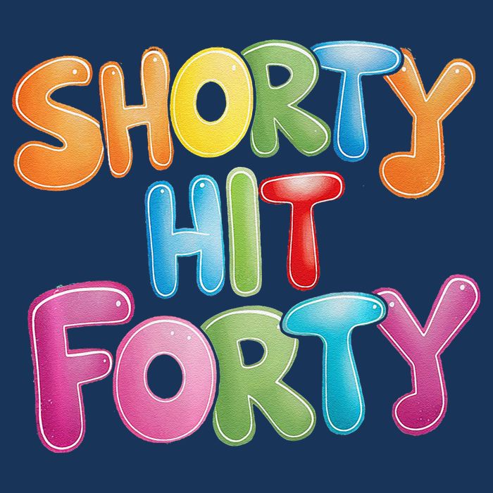 Funny Shorty Hit Forty 40th Birthday Gifts Premium Beanie
