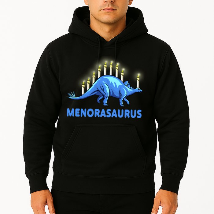 Funny Stegosaurus Hanukkah Dinosaur Menorah Dino Hoodie