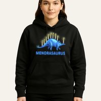 Funny Stegosaurus Hanukkah Dinosaur Menorah Dino Hoodie