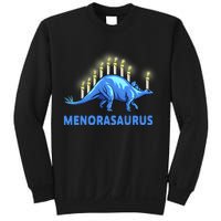 Funny Stegosaurus Hanukkah Dinosaur Menorah Dino Sweatshirt