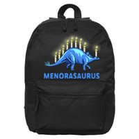 Funny Stegosaurus Hanukkah Dinosaur Menorah Dino 16 in Basic Backpack