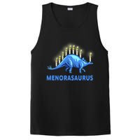 Funny Stegosaurus Hanukkah Dinosaur Menorah Dino PosiCharge Competitor Tank