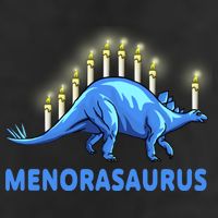 Funny Stegosaurus Hanukkah Dinosaur Menorah Dino Trucker Hat