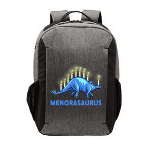 Funny Stegosaurus Hanukkah Dinosaur Menorah Dino Vector Backpack