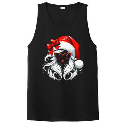 Female Santa Hat Sunglasses Grandma Mom Women Girl Christmas PosiCharge Competitor Tank