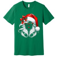 Female Santa Hat Sunglasses Grandma Mom Women Girl Christmas Premium T-Shirt