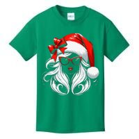 Female Santa Hat Sunglasses Grandma Mom Women Girl Christmas Kids T-Shirt