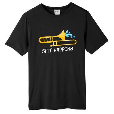 Funny Spit Happens Trombone Player Band Gift Accessories Tall Fusion ChromaSoft Performance T-Shirt