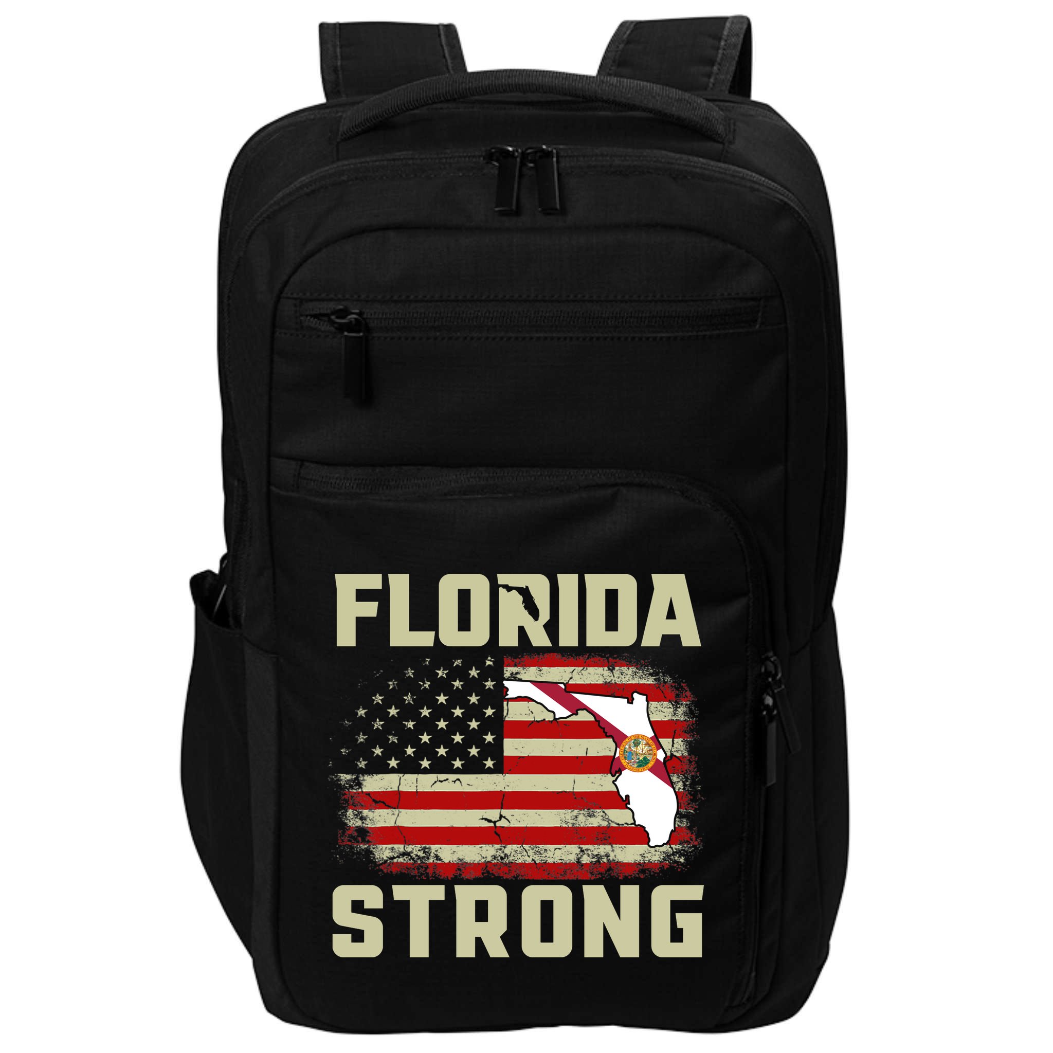 Florida Strong Hurricane Ian Support Florida Impact Tech Backpack