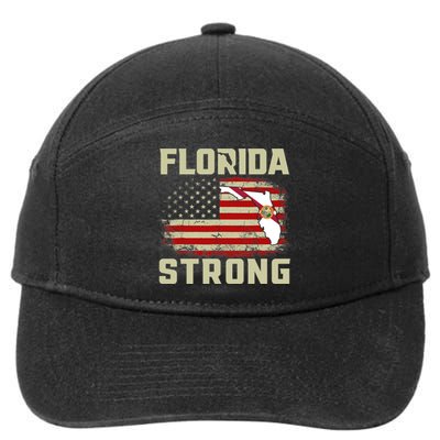 Florida Strong Hurricane Ian Support Florida 7-Panel Snapback Hat