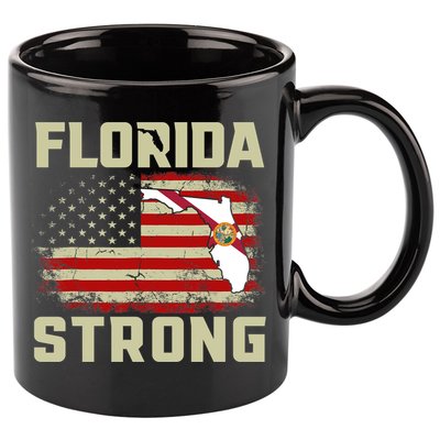 Florida Strong Hurricane Ian Support Florida 11oz C Handle Ceramic Mug