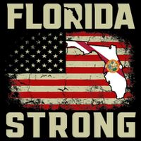 Florida Strong Hurricane Ian Support Florida Drawstring Bag