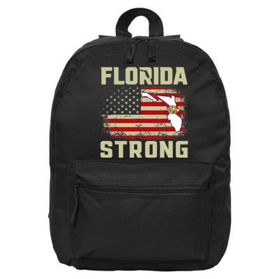 Florida Strong Hurricane Ian Support Florida 16 in Basic Backpack