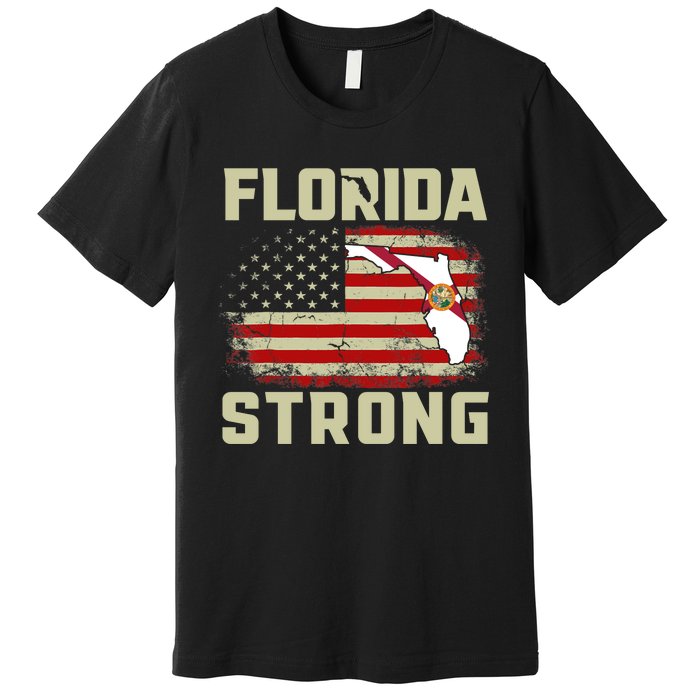 Florida Strong Hurricane Ian Support Florida Premium T-Shirt