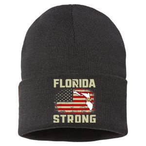 Florida Strong Hurricane Ian Support Florida Sustainable Knit Beanie