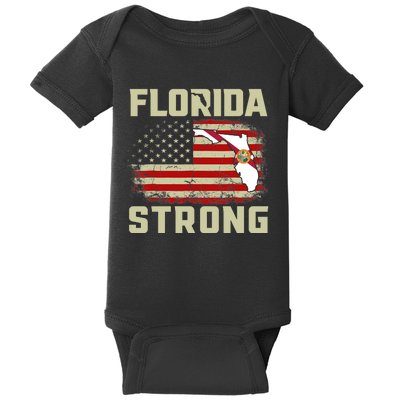 Florida Strong Hurricane Ian Support Florida Baby Bodysuit