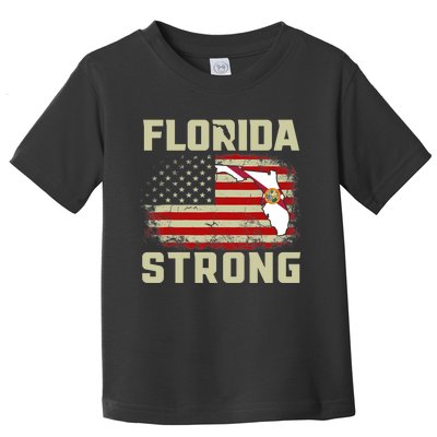 Florida Strong Hurricane Ian Support Florida Toddler T-Shirt