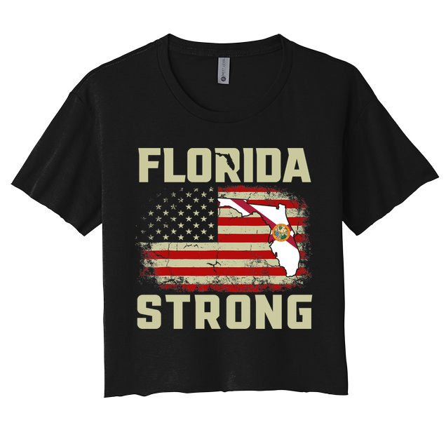 Florida Strong Hurricane Ian Support Florida Crop Top