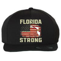 Florida Strong Hurricane Ian Support Florida Wool Snapback Cap