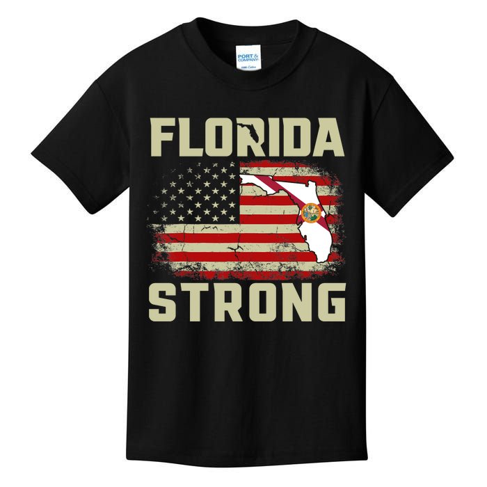 Florida Strong Hurricane Ian Support Florida Kids T-Shirt