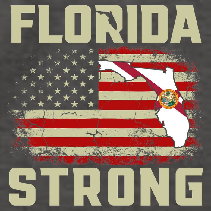 Florida Strong Hurricane Ian Support Florida Vector Backpack