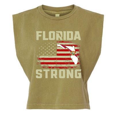 Florida Strong Hurricane Ian Support Florida Garment-Dyed Women's Muscle Tee