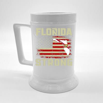 Florida Strong Hurricane Ian Support Florida Beer Stein