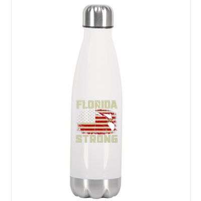 Florida Strong Hurricane Ian Support Florida Stainless Steel Insulated Water Bottle