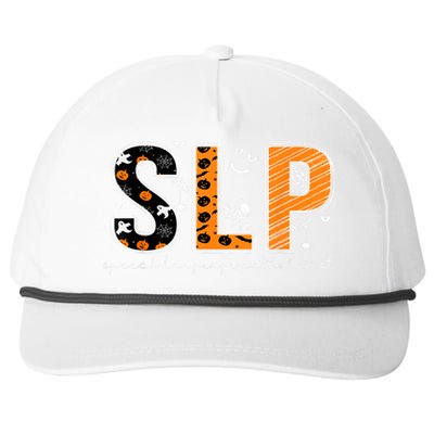 Funny SLP Halloween Costume Pumpkin Fall Skeleton Snapback Five-Panel Rope Hat