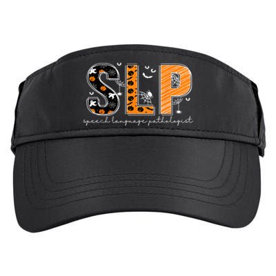 Funny SLP Halloween Costume Pumpkin Fall Skeleton Adult Drive Performance Visor