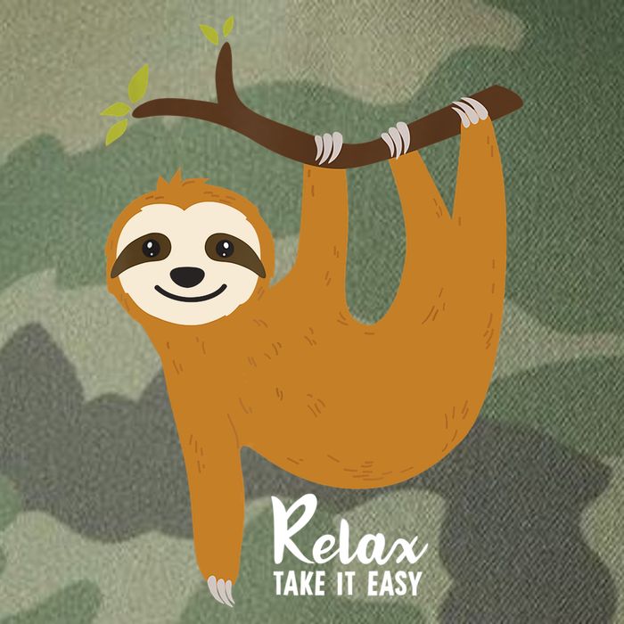 Funny Sloth Hanging On A Tree Gift Funny Sloth Lover Relax Take It Easy Gift Legacy Tie Dye Trucker Hat