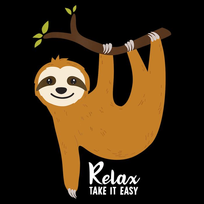 Funny Sloth Hanging On A Tree Gift Funny Sloth Lover Relax Take It Easy Gift Backpack
