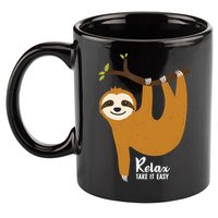 Funny Sloth Hanging On A Tree Gift Funny Sloth Lover Relax Take It Easy Gift 11oz C Handle Ceramic Mug