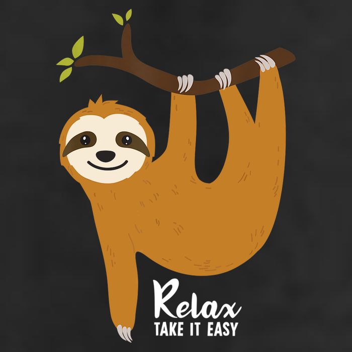 Funny Sloth Hanging On A Tree Gift Funny Sloth Lover Relax Take It Easy Gift 25L Jumbo Tote